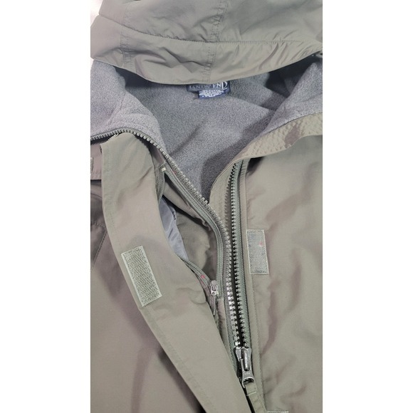 Lands End Women's L (14-16) Olive Green Fleece Lined Hooded Winter Parka Jacket - Picture 7 of 14